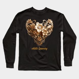 artistic swimming, synchronized swimming, golden dancers v1 Long Sleeve T-Shirt